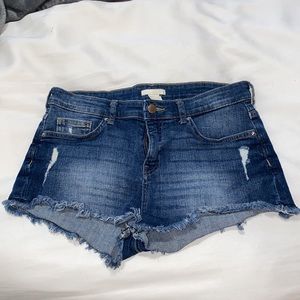 H&M | dark denim jean shorts